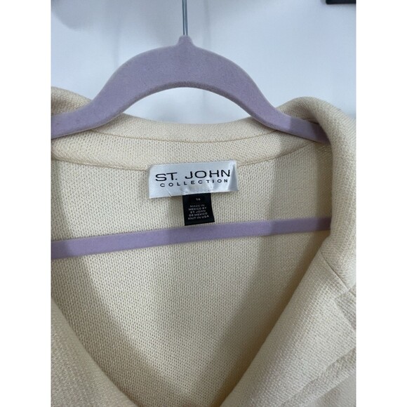 St John Collection Santana Knit Classic Wool Luxury Designer Skirt Suit Set - Picture 6 of 16